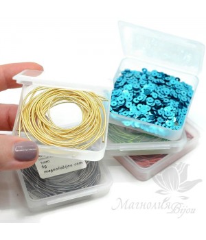 Коробочка для хранения канители, бусин, пайеток и др., 1 штука Коробочка для хранения канители, бусин, пайеток и др., 1 штука