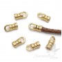 КОНЦЕВИК "Бочонок 2,9мм", позолота 24К