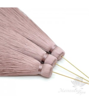 Шёлковая кисть "ASH ROSE" с пином(позолота 16 карат)