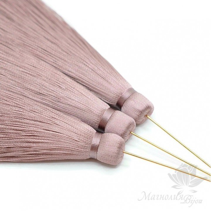 Шёлковая кисть "ASH ROSE" с пином(позолота 16 карат)