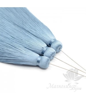 Шёлковая кисть "SERENITY" с пином(родиевое покрытие)