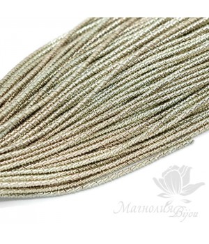 Канитель фигурная 1мм "Бамбук", светлое золото Канитель фигурная 1мм "Бамбук", светлое золото