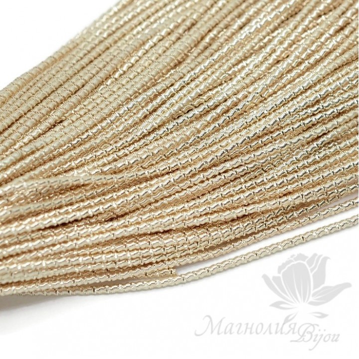 Канитель фигурная 1мм "Бамбук", золото