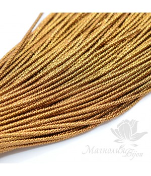 Канитель фигурная 1мм "Бамбук", античное золото Канитель фигурная 1мм "Бамбук", античное золото