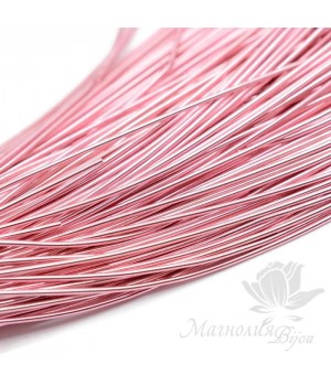 Канитель гладкая мягкая 1мм, розовый