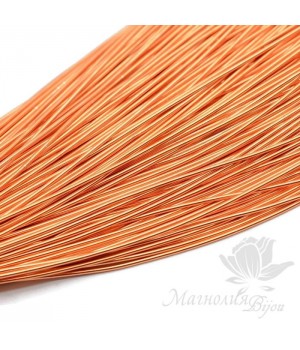 Канитель гладкая мягкая 1мм, оранжевый