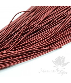 Канитель гладкая мягкая 1мм, бургунди