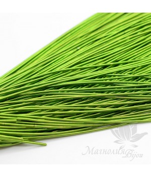 Канитель гладкая мягкая 1мм, светло-зеленый