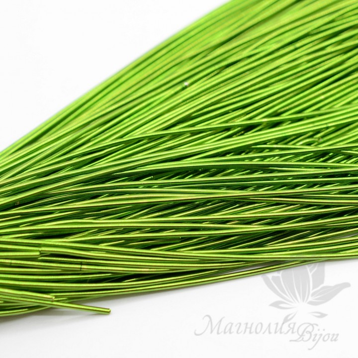 Канитель гладкая мягкая 1мм, светло-зеленый