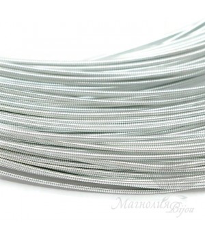 Жёсткая канитель 1мм, серебро Жёсткая канитель 1мм, серебро