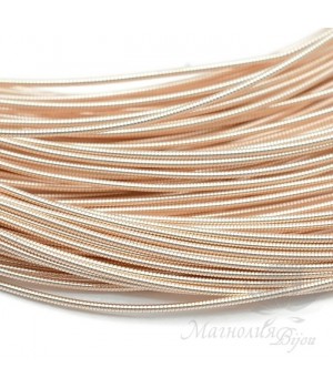 Жёсткая канитель 1мм, розовое золото Жёсткая канитель 1мм, розовое золото