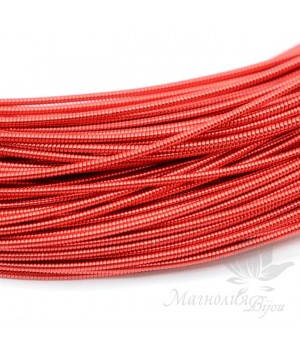 Жёсткая канитель 1мм, красный Жёсткая канитель 1мм, красный