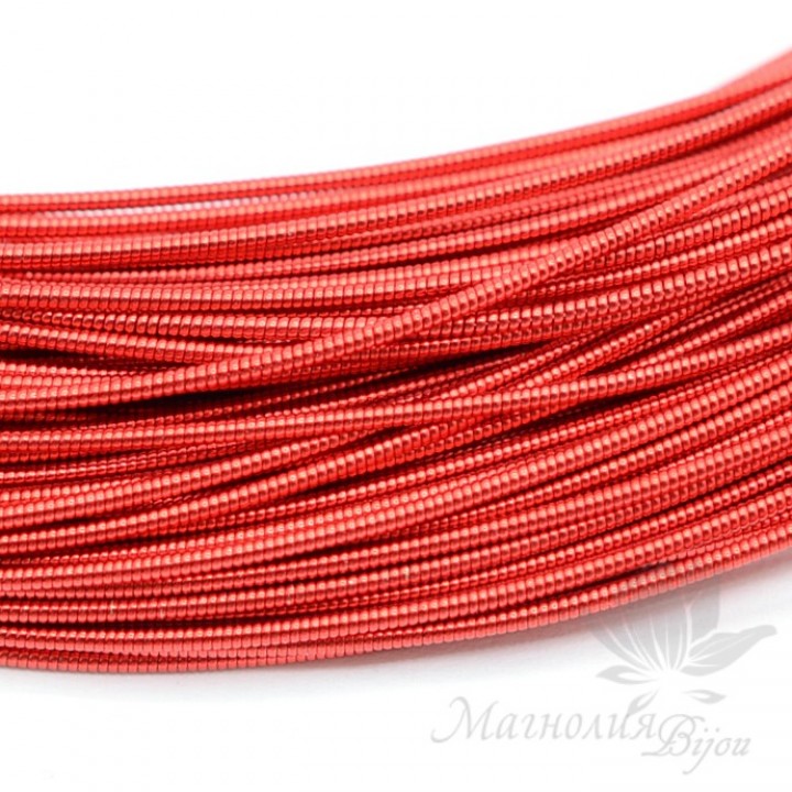 Жёсткая канитель 1мм, красный