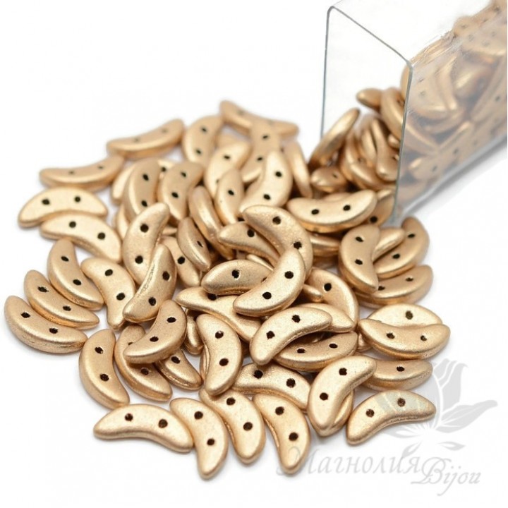 Crescent 3:10мм, mat. metallic flax