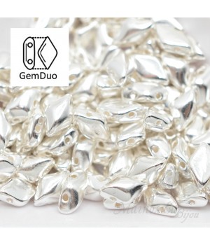 GemDuo "Silver Plate" 8 : 5мм, 5 грамм