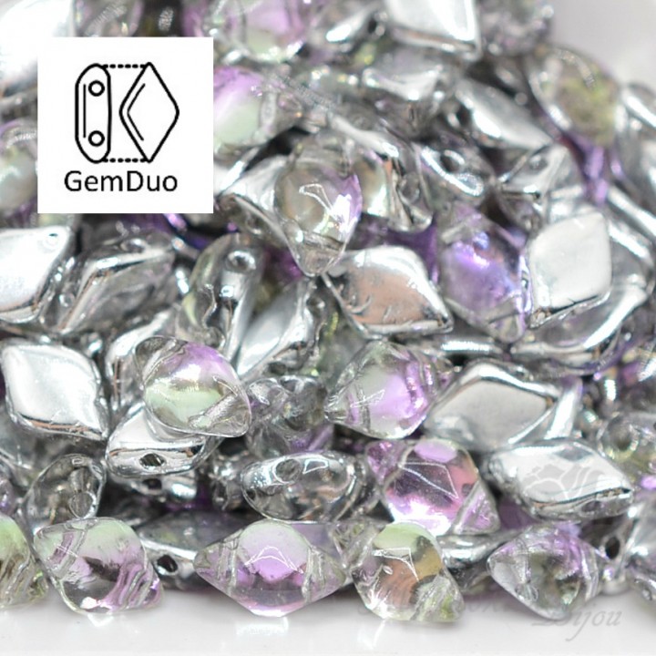 GemDuo "Backlit Pink Mist" 8 : 5мм, 5 грамм
