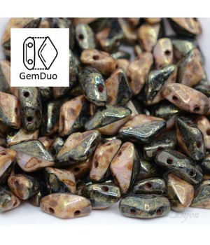 GemDuo "Bronze Luster Duet" 8 : 5мм, 5 грамм