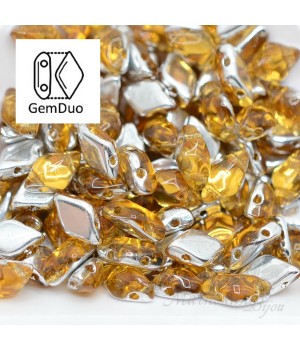 GemDuo "Backlit Topaz" 8 : 5мм, 5 грамм
