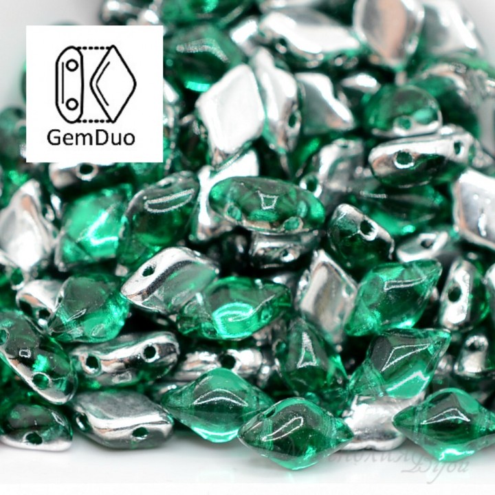 GemDuo "Backlit Teal" 8 : 5мм, 5 грамм