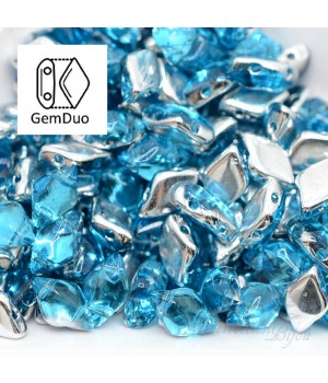 GemDuo "Backlit Aquamarine" 8 : 5мм, 5 грамм