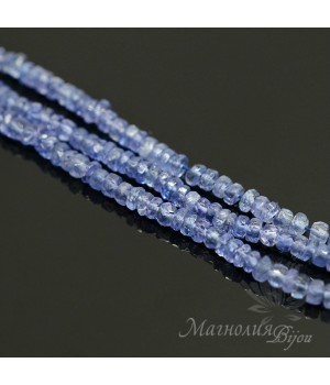 ТАНЗАНИТ натуральный, рондель 2 : 3,5мм