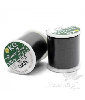 Нить для бисера K.O., катушка 50м, чёрная
