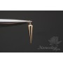 COLGANTE  "Cono de 14mm", chapado en oro 14K