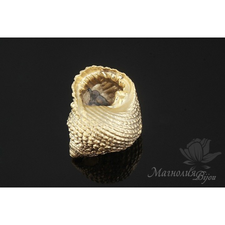 Подвеска "Раковина №2", позолота 14 карат