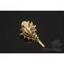 Colgante "Concha №3", chapado en oro 14K