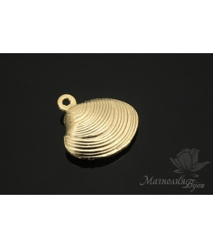 Подвеска "Ракушка закрытая", позолота 14 карат