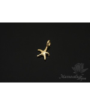 Подвеска "Морская звёздочка", позолота 14 карат