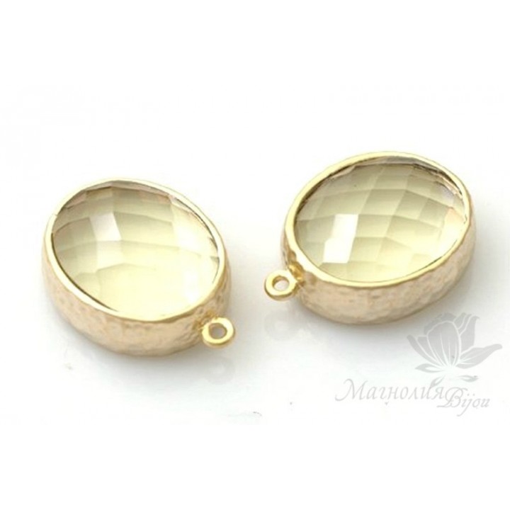 ПОДВЕСКА "Jonquil oval", позолота 14 карат