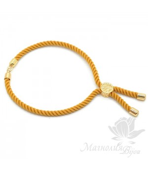 Регулируемая основа для браслета "Золотая", позолота