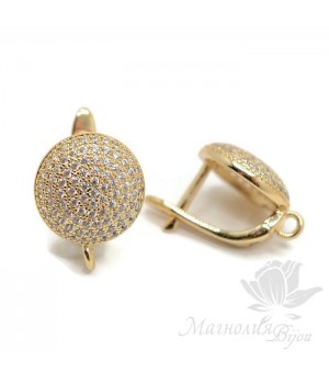 Швензы "Пуговка большая 12мм", цвет золото