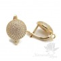 Швензы "Пуговка большая 12мм", цвет золото
