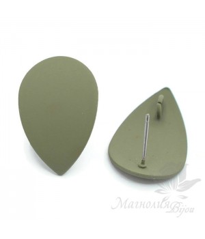 Швензы-гвоздики "Капля хаки", с силиконовым напылением