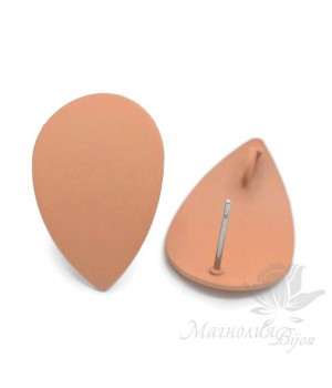 ШВЕНЗЫ гвоздики "Капля терракотовая", с силиконовым напылением