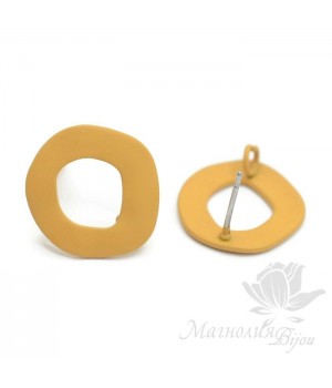 ШВЕНЗЫ гвоздики "Кольцо горчица", с силиконовым напылением