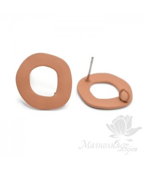 ШВЕНЗЫ гвоздики "Кольцо терракотовое", с силиконовым напылением