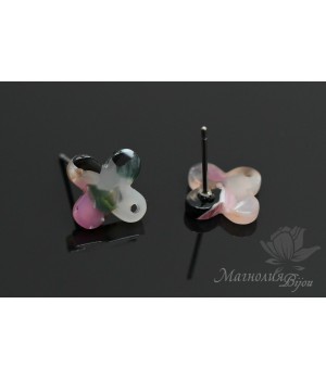 Пуссеты "Крестик, мультиколор", ацетат целлюлозы(пластик)