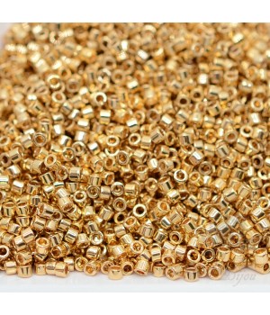 Бисер Delica DB034 Light Gold Plated 24K, 5 грамм