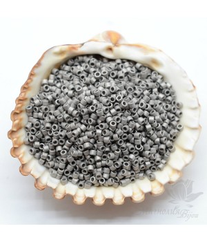 Бисер Delica DB321 Matte Nickel Plated, 5 грамм
