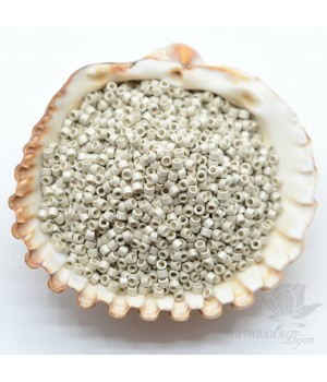 Бисер Delica DB335 Matte Galvanized Silver, 5 грамм