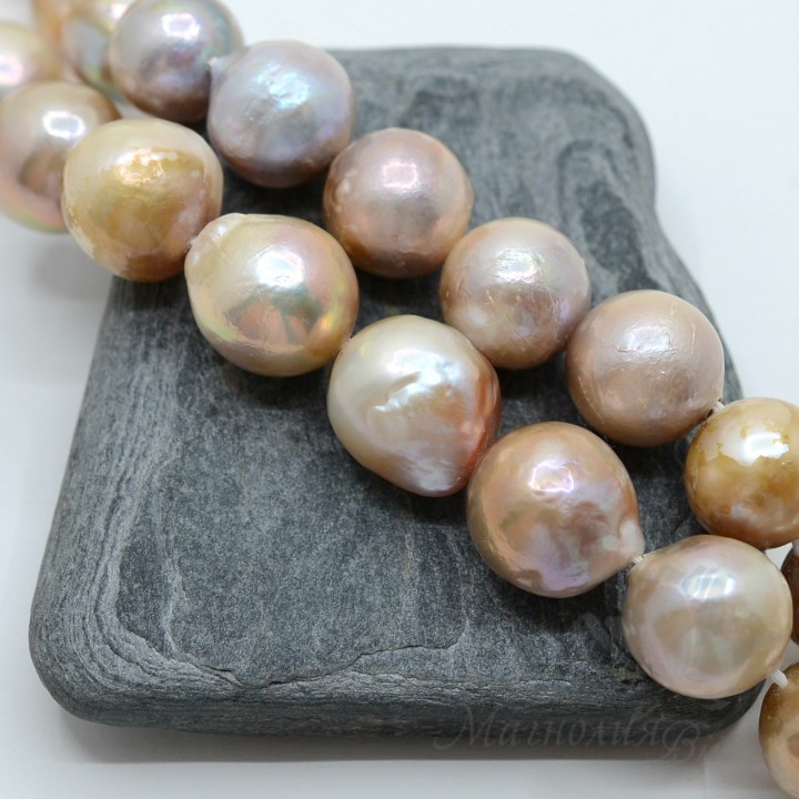 Жемчуг Касуми лайк 13~15мм, полная нить(45см)