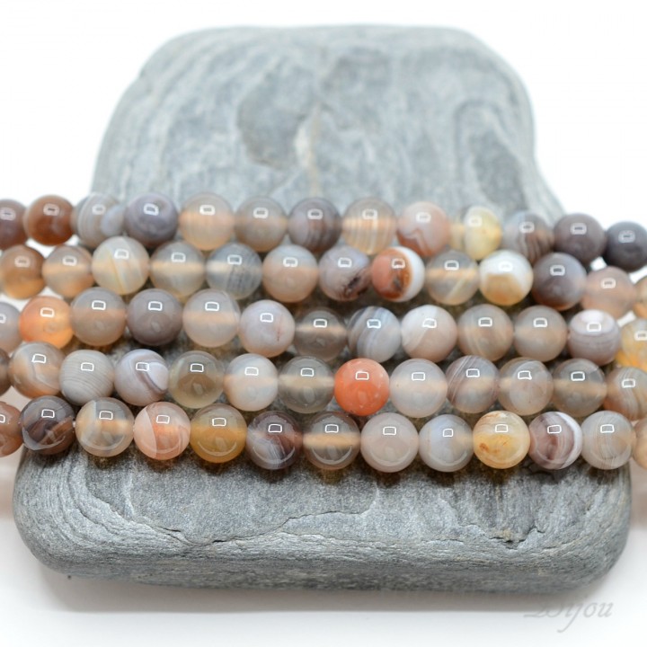 Агат Ботсвана 6мм, 10 штук