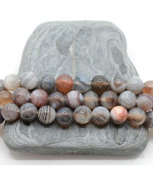 Агат Ботсвана 8мм, 10 штук