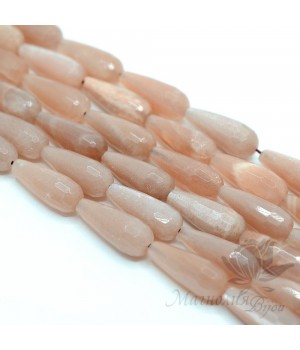 Солнечный камень, граненая капля, полная нить(19-20 штук)