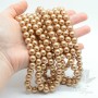 Жемчуг Майорка, темно-золотистый 10мм, 5 штук