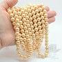 Жемчуг Майорка, золотистый 10мм, 5 штук