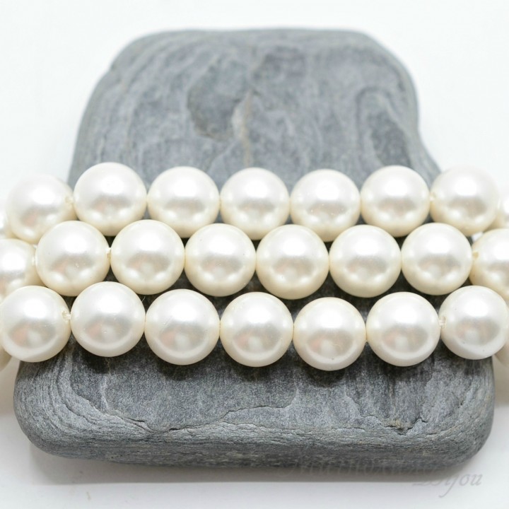 Жемчуг Майорка, белый 10мм, 5 штук